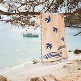 FOUTA AGEAN BEACH TOWEL - MARINE