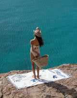 FOUTA AGEAN BEACH TOWEL - MARINE