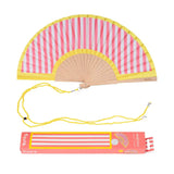 FISURA Abanico yellow pink stripes