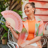 FISURA Abanico never ending summer Orange