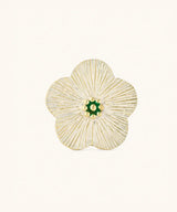 Faye Flower Plate White Medium