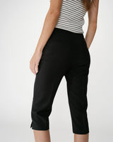 Fitted 7/8 capri pants noir Where