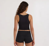 Flex Foldover Shorts - Black