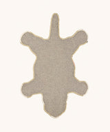 Floral White Tiger Rug Small