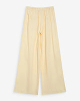 Fluid linen tailored pants jaune Wally