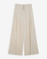 Fluid linen tailored pants sable Wally