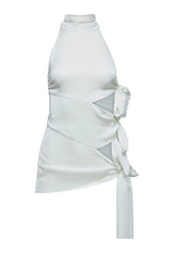 ODETTE TOP - PORCELAIN
