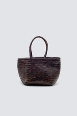 GRACE BASKET SMALL - DARK BROWN
