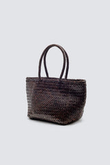 GRACE BASKET SMALL - DARK BROWN