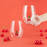 Glass Set Botanical Cherry x2