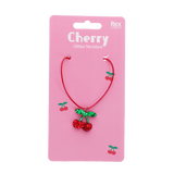 Glitter necklace - Cherry