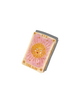 HAND-PAINTED SUN TAROT CARD CLAW HAIR CLIP