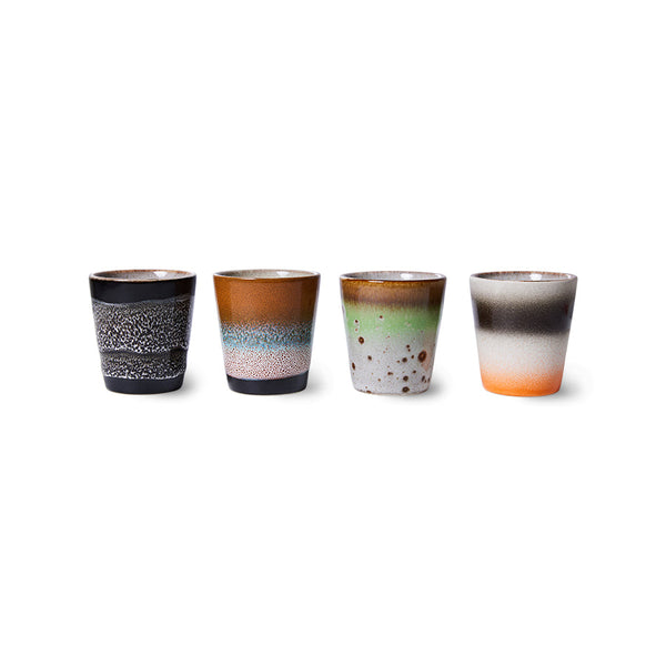 HKLiving 70s ceramics ristretto mugs Good vibes set 
