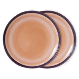 HKLiving 70s ceramics dinner plates Bedrock set