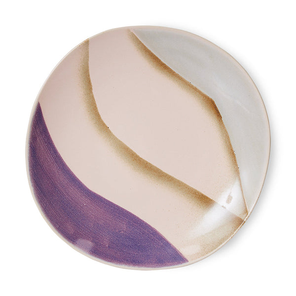 HKLiving 70s ceramics side plates Valley set 