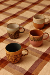 HKLIVING 70s ceramics cafe mugs cape set of 4