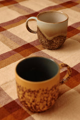 HKLIVING 70s ceramics cafe mug shell