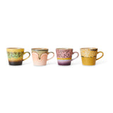 HKLIVING 70s ceramics americano mugs radiant set of 4