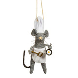 Sass and Belle Mouse Chef Felt Decoration