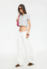 HORSESHOE PANT - PORCELAIN