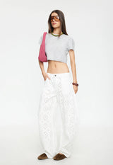 HORSESHOE PANT - PORCELAIN