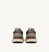 HYPERWAY SNEAKERS IN BLACK AND SILVER LAMINATED LEATHER AND MESH (MAN)
