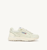 HYPERWAY SNEAKERS IN WHISPER WHITE MESH AND NAPA LEATHER (MAN)