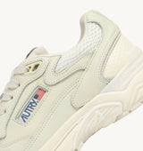 HYPERWAY SNEAKERS IN WHISPER WHITE MESH AND NAPA LEATHER (MAN)