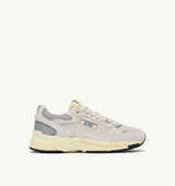 HYPERWAY SNEAKERS IN WHITE AND SILVER MESH AND SUEDE (MAN)