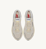 HYPERWAY SNEAKERS IN WHITE AND SILVER MESH AND SUEDE (MAN)