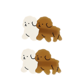 Hair clips (set of 2) - Puppies