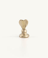 Holly Heart Card Holder Brass