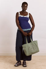 IDELLE JERSEY TOP - NAVY