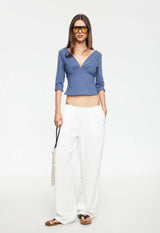 IN BLOOM PANT - PORCELAIN