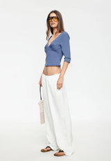IN BLOOM PANT - PORCELAIN