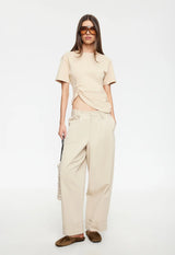 IN TRANSIT TEE - ALMOND