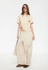 IN TRANSIT TEE - ALMOND