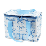 Insulated lunch bag - Blue Bows