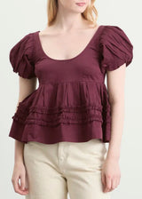 JOY BLOUSE - FIG