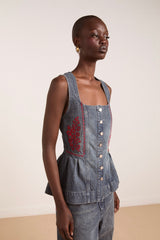 MITZIE TOP - HARBOUR WASH