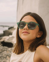 JUNIOR Oval Sunglasses - Olive Green