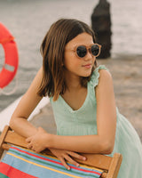 JUNIOR Oval Sunglasses - Sand beige