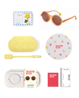 JUNIOR Round Sunglasses -Grapefruit Pink