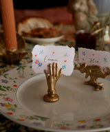 Jana Hand Card Holder Brass