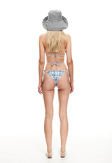 KAIA BOTTOM - BABY BLUE PLAID