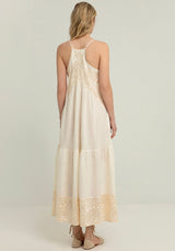 DRESS LONG NEW TRIANGLE - NATURAL/CHAMPAGNE
