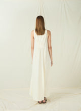 DRESS MAXI NEW TRIANGLE - NATURAL/CHAMPAGNE