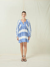 DRESS SHORT CLASSIC TRIANGLE - WHITE/BLUE