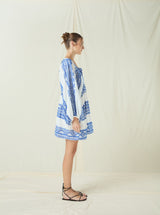 DRESS SHORT CLASSIC TRIANGLE - WHITE/BLUE
