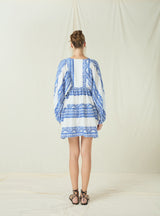 DRESS SHORT CLASSIC TRIANGLE - WHITE/BLUE